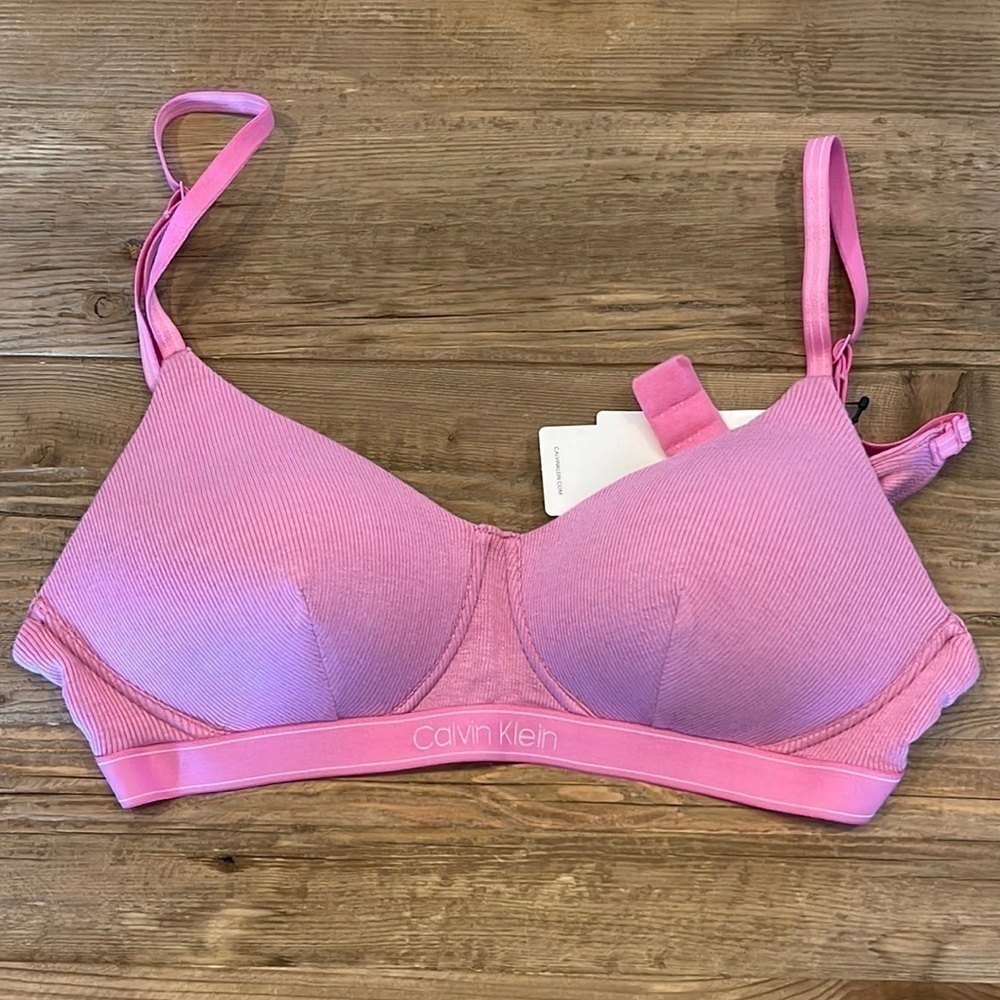 Calvin Klein unlined no wire bralette.  Size S.  NWT